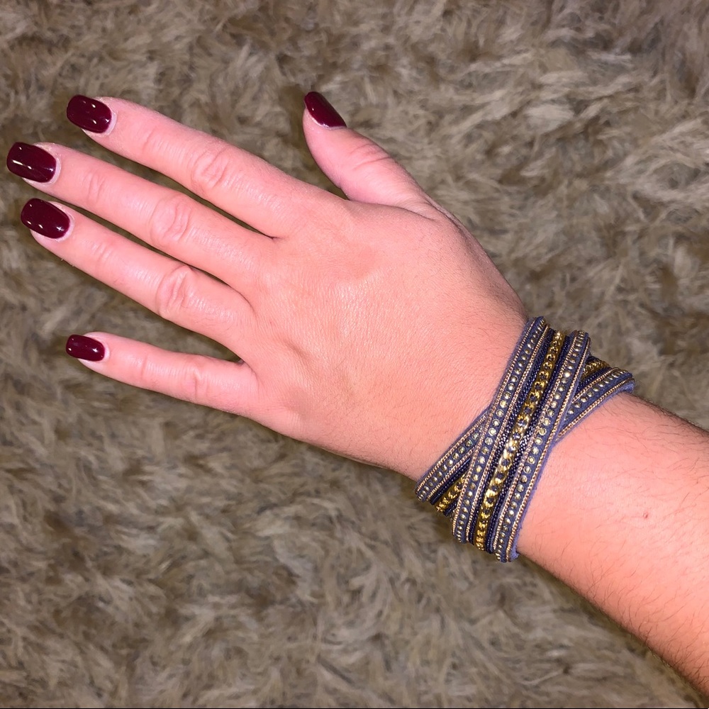 NEW Gold Studded Wrap Bracelet